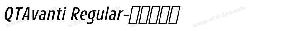 QTAvanti Regular字体转换
